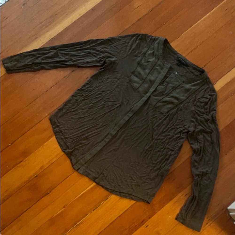 Women’s Olive Green Long Sleeve Shirt